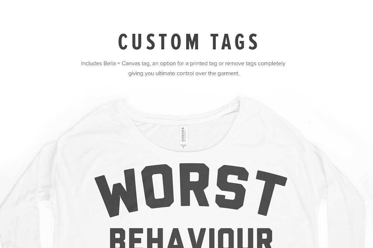 Bella + Canvas 8852 Women's Long Sleeve T-Shirt Mockups