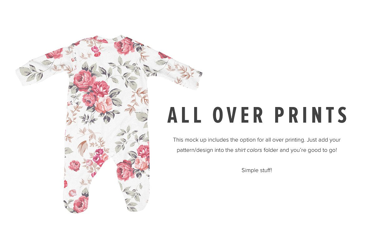 Premium Baby Jumpsuit/Onesie Mockups