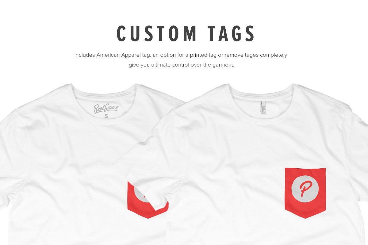 Premium Pocket T-Shirt Mockups