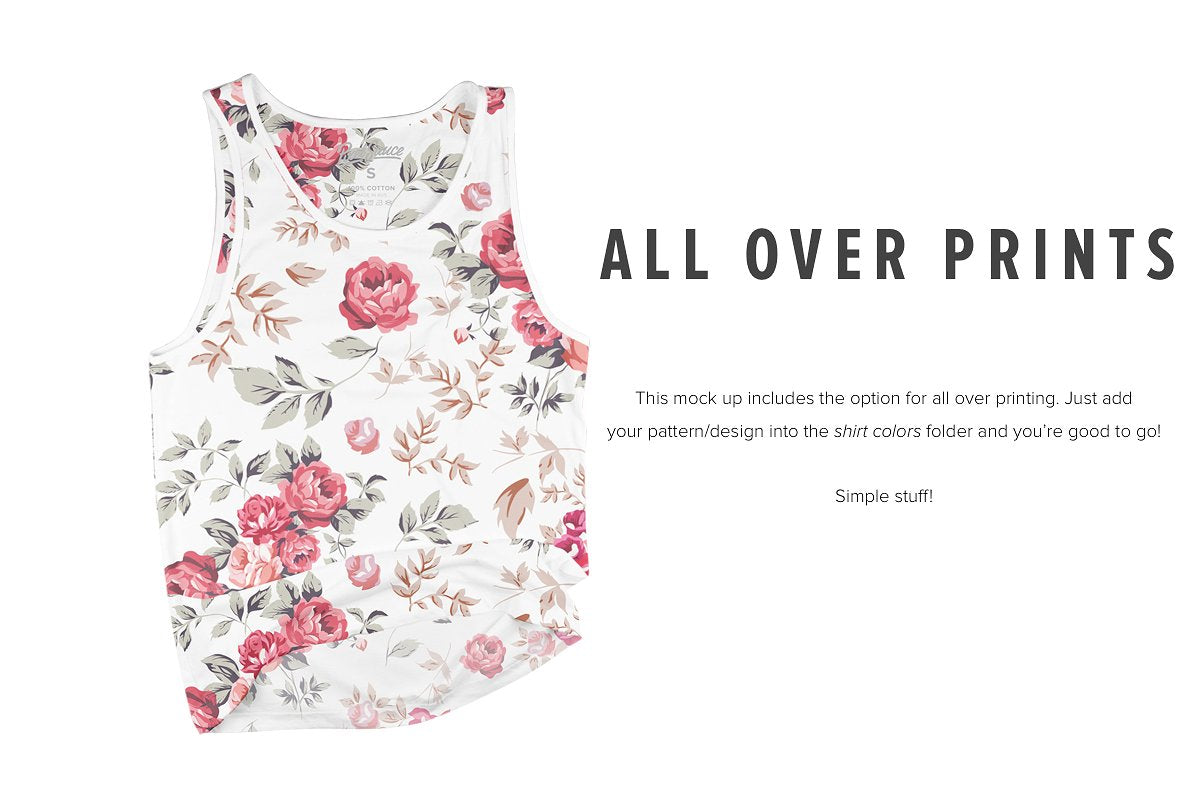Premium Men's Tank Top Mockups