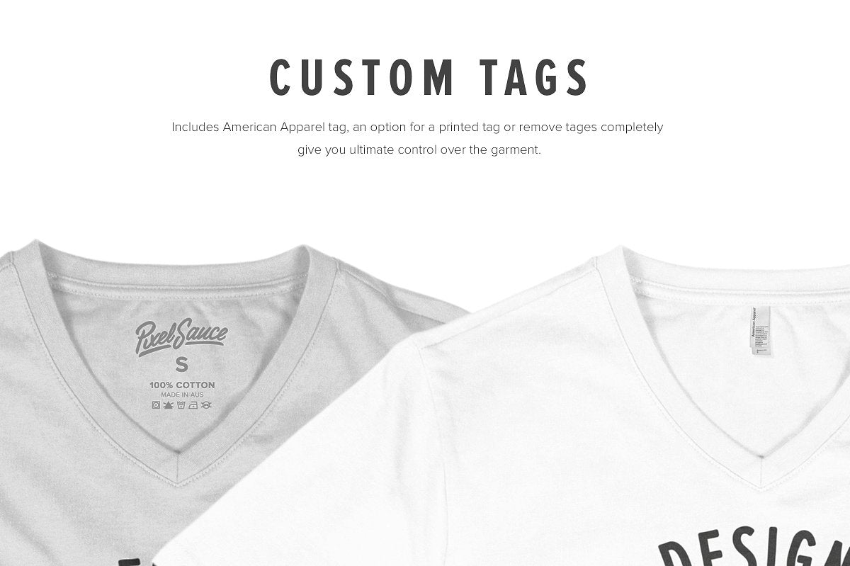 Premium Men's V-Neck Mockups