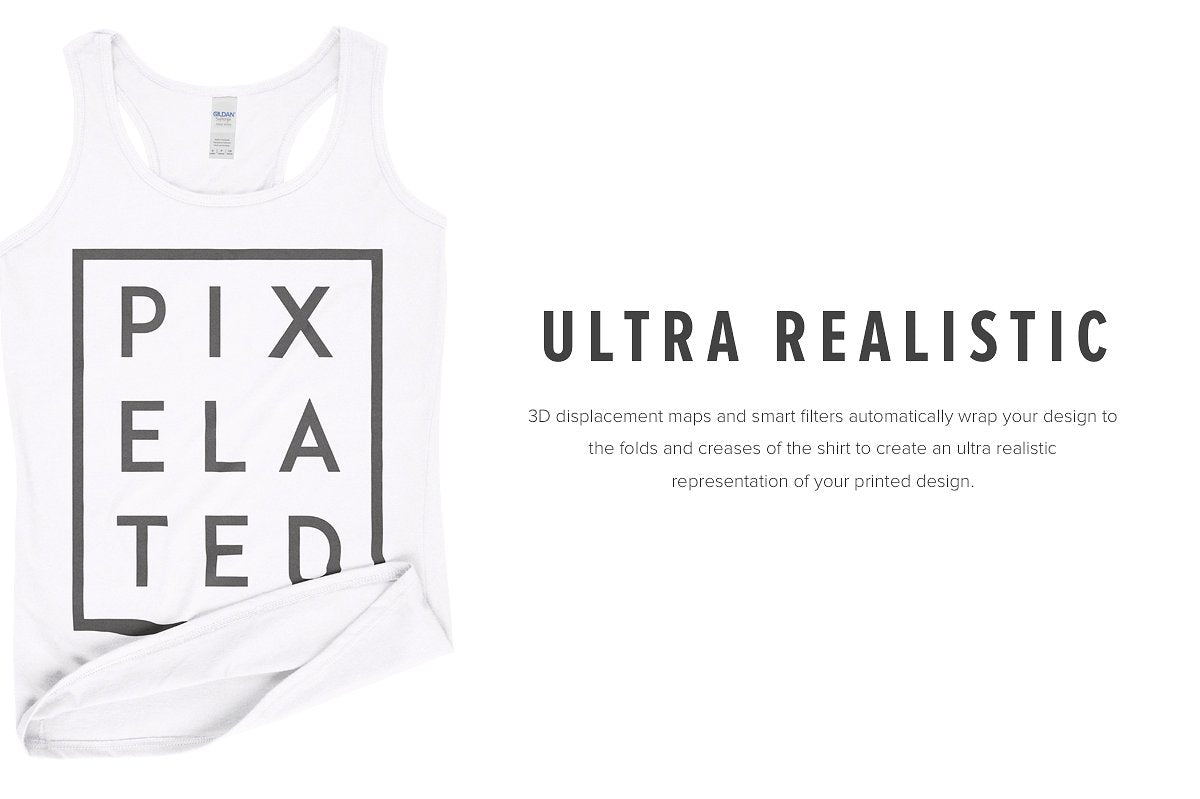 Gildan 645R2L Ladies' Racerback Tank Mockups