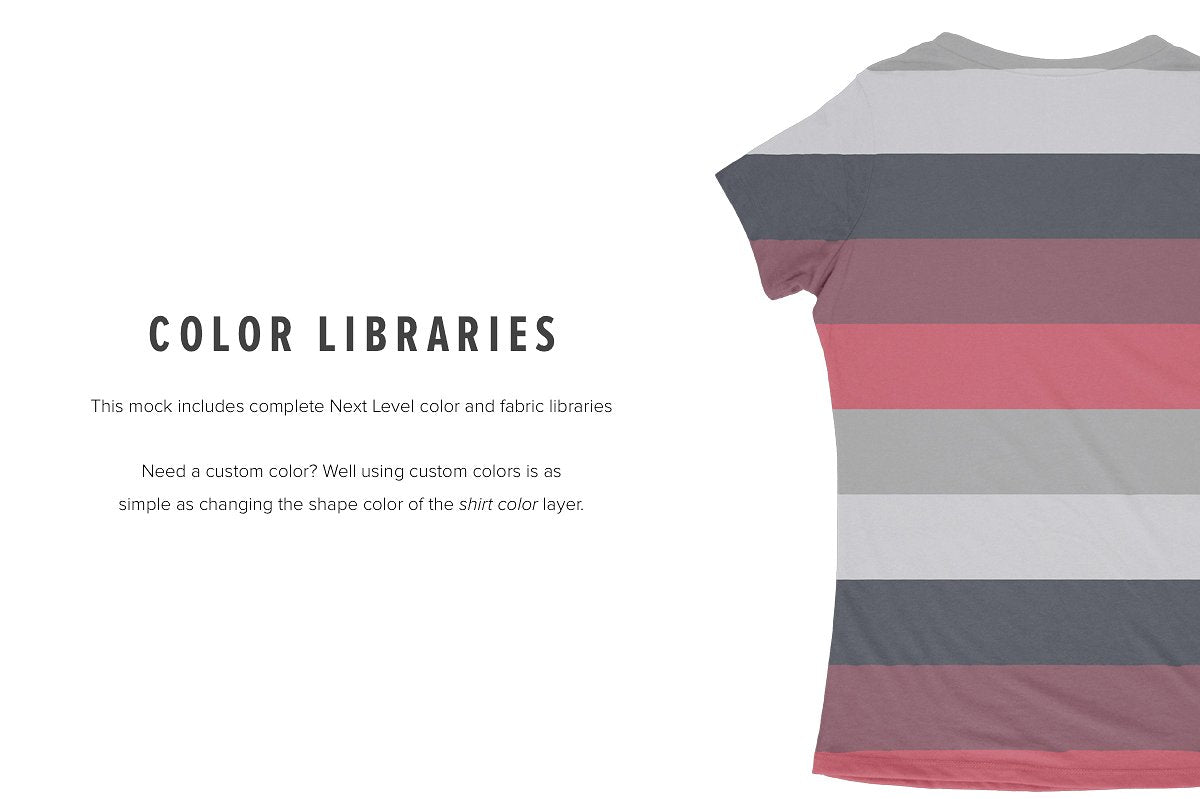 Next Level 6044 Women's V-Neck Mockups
