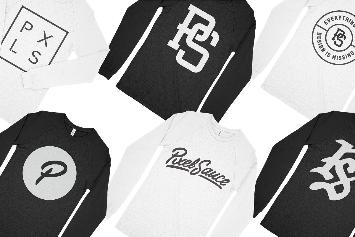 Bella + Canvas 3000 Baseball T-Shirt Mockups