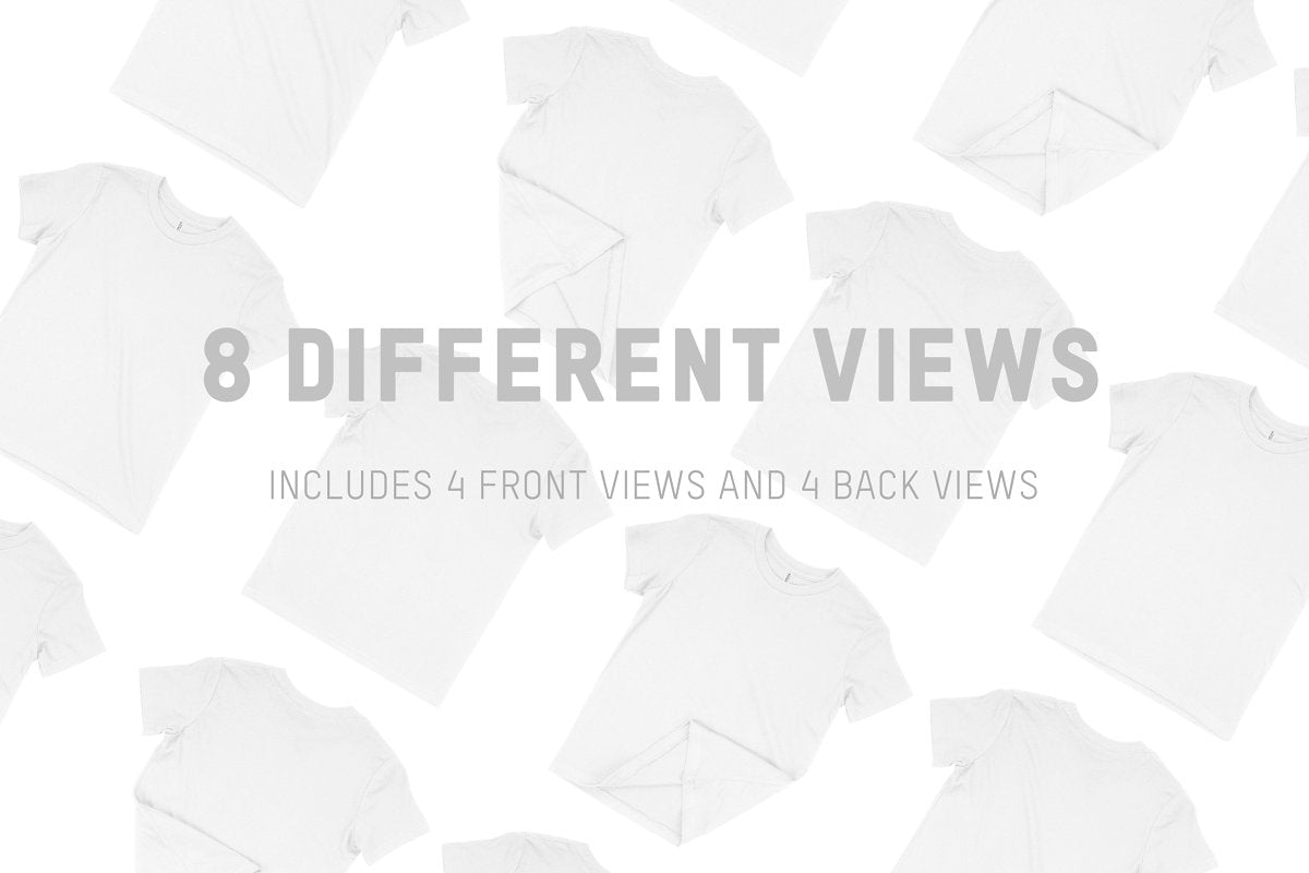 Bella + Canvas 3001Y Youth T-Shirt Mockups