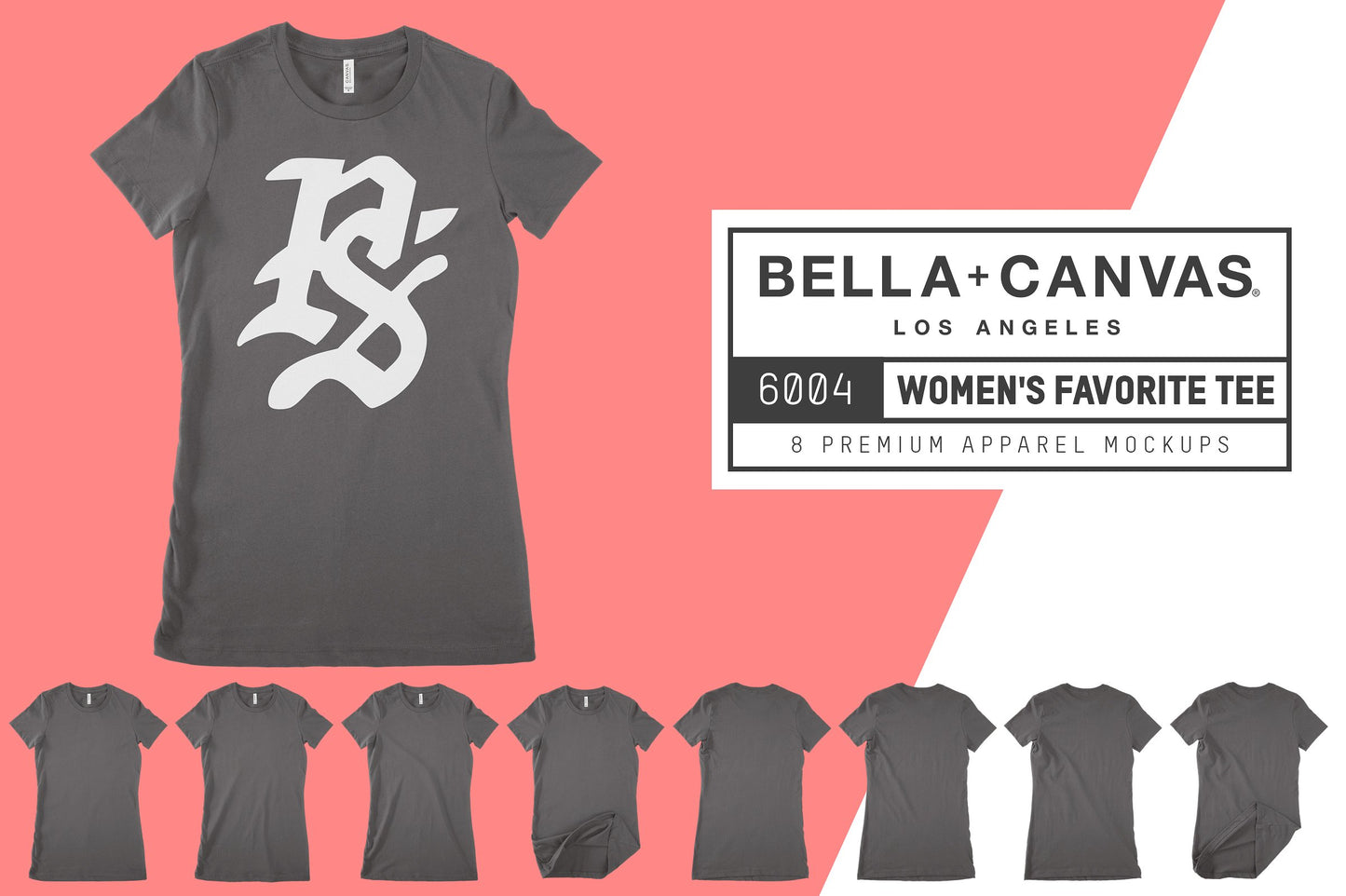 Bella + Canvas 6004 Women's Favorite T-Shirt Mockups