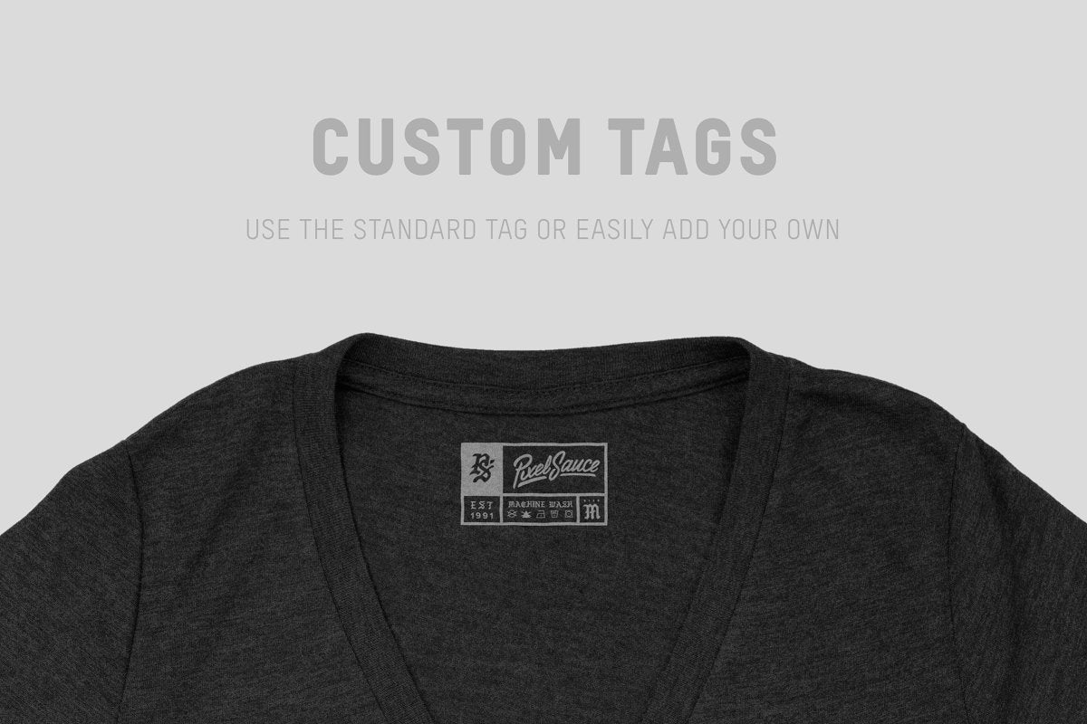Bella + Canvas 8435 Triblend V-Neck Mockups