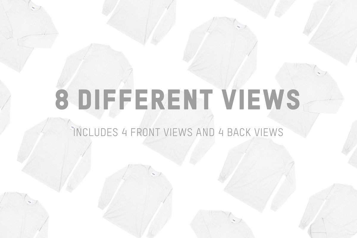 Gildan 5400 Longsleeve T-Shirt Mockups