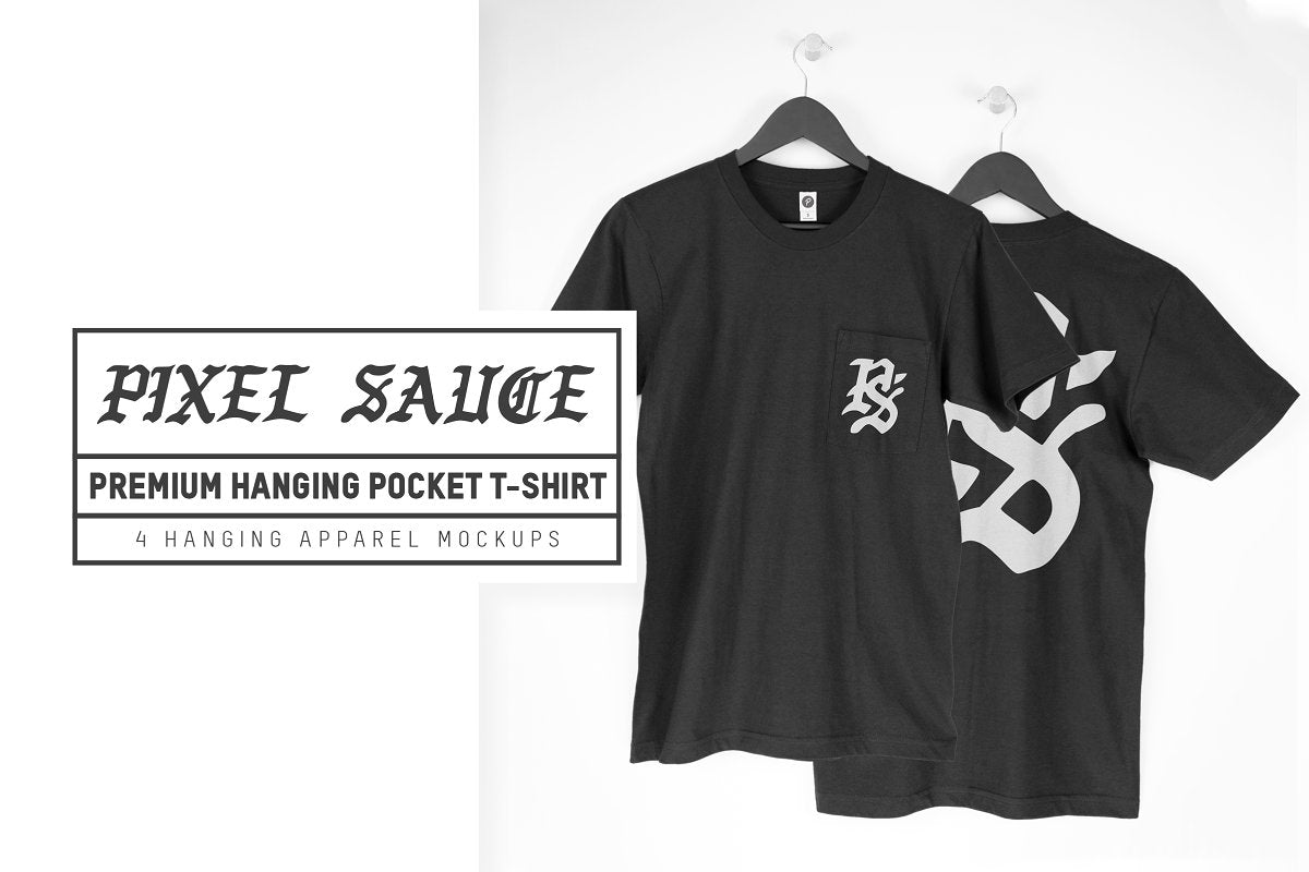 Los Angeles Apparel 1809GD Pocket T-Shirt Mockups – Pixel Sauce