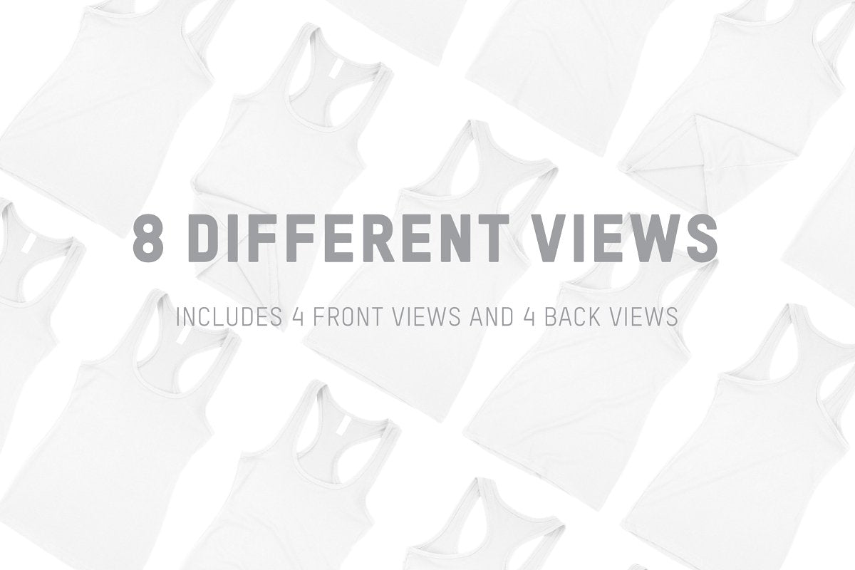 Next Level 6633 Spandex Racerback Mockups