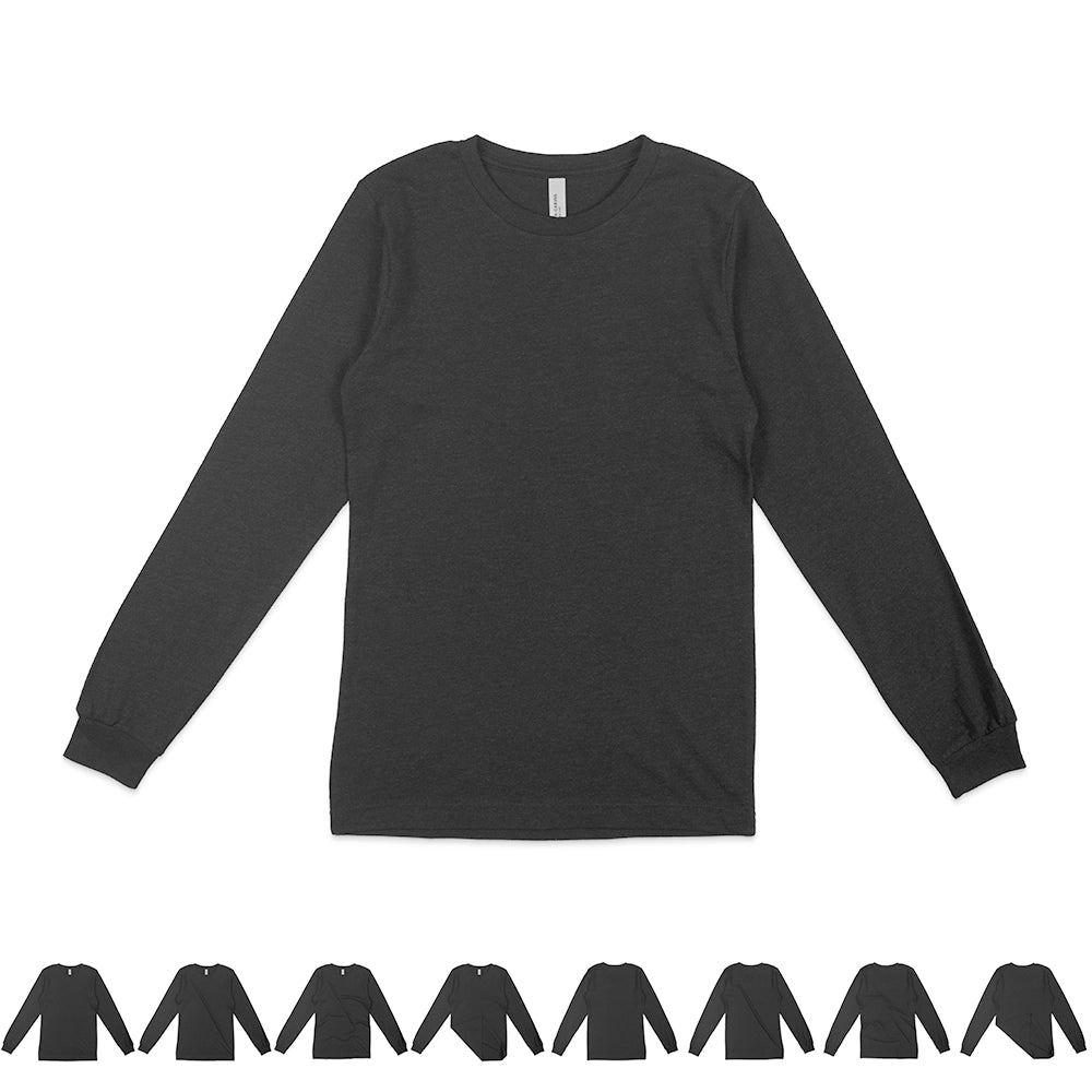 Bella + Canvas 3501CVC Heather Long Sleeve T-Shirt