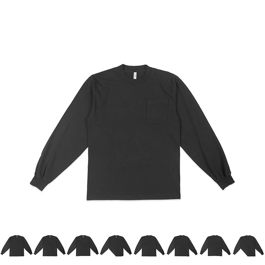 Los Angeles Apparel 1810GD Long Sleeve Garment Dye Pocket T-Shirt