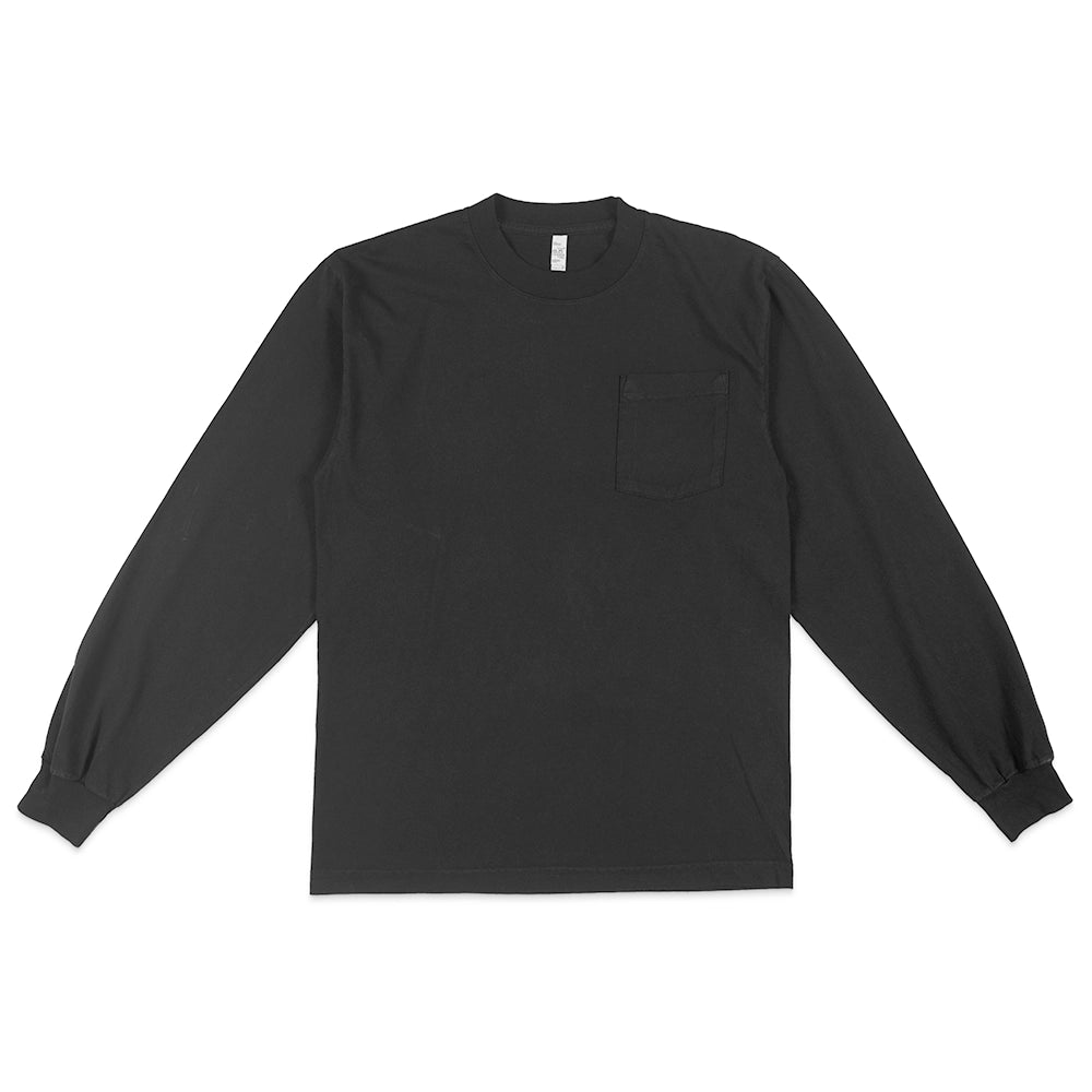 Los Angeles Apparel 1810GD Long Sleeve Garment Dye Pocket T-Shirt