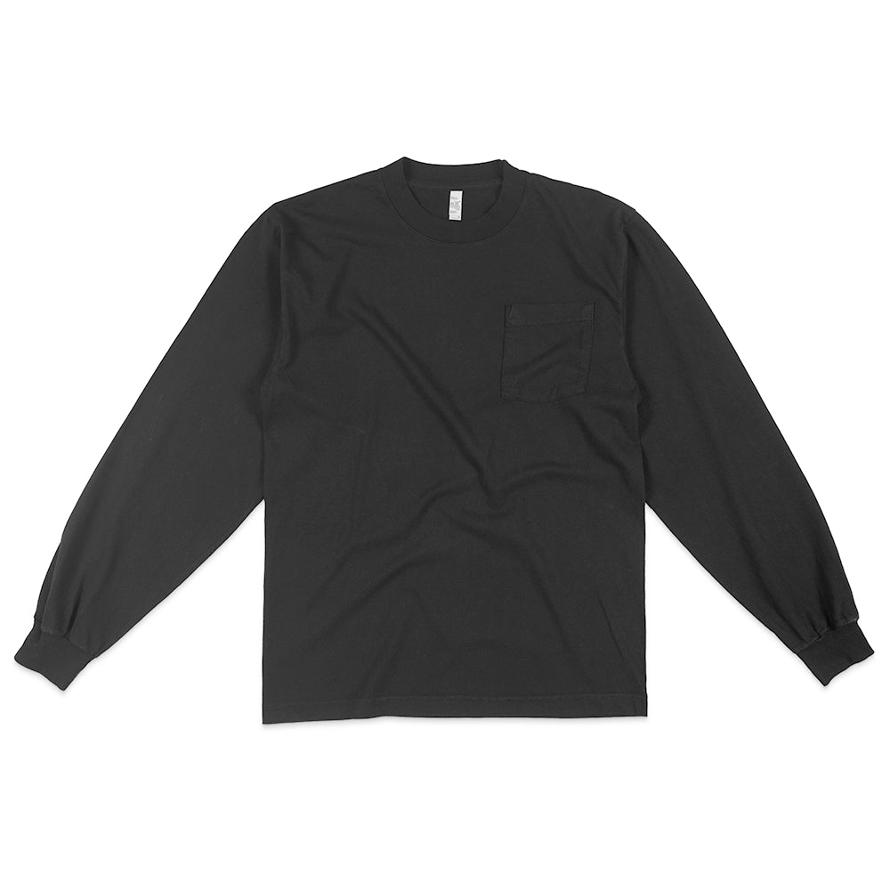 Los Angeles Apparel 1810GD Long Sleeve Garment Dye Pocket T-Shirt