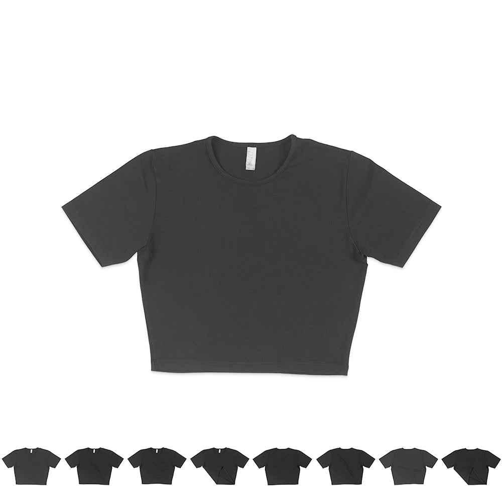 Los Angeles Apparel 83078GD Garment Dye Crop Top