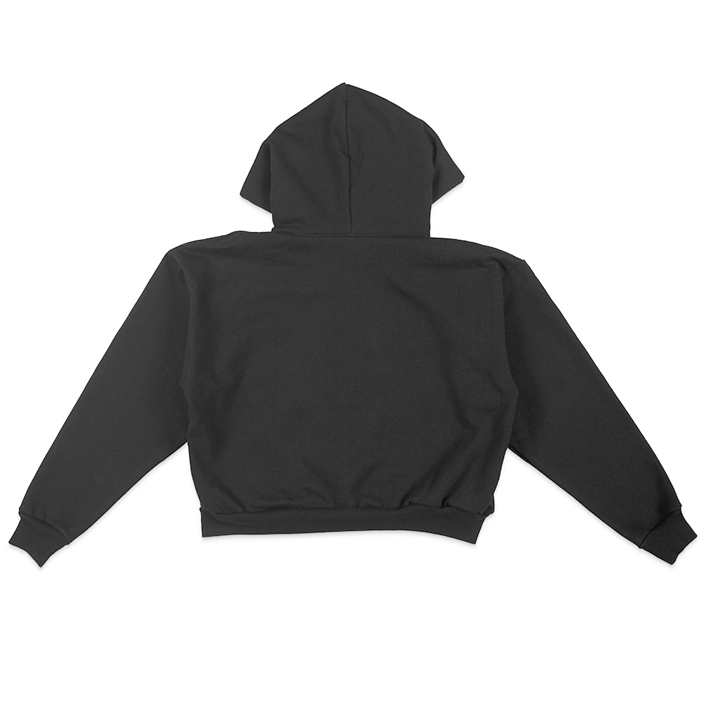 Los Angeles Apparel HF16 Cropped Zip Up Hoodie