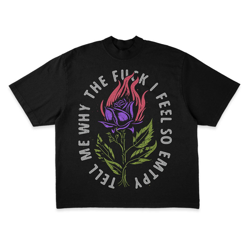 Burning Rose Merch Design