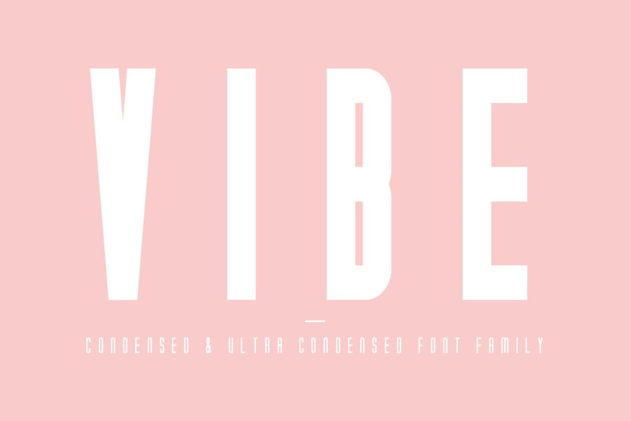 Vibe | Condensed Font Family