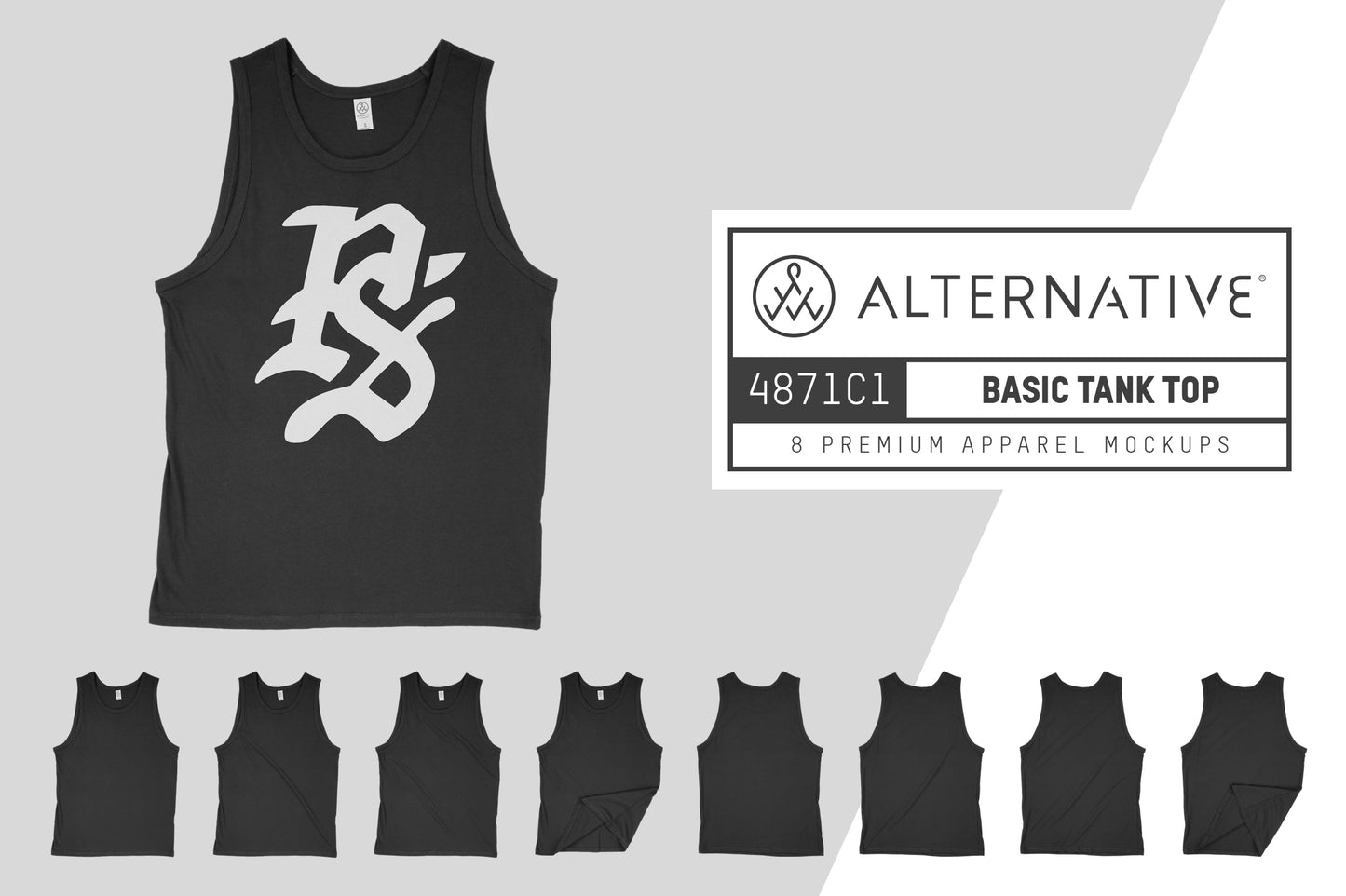 Alternative 4871C1 Tank Top Mockups