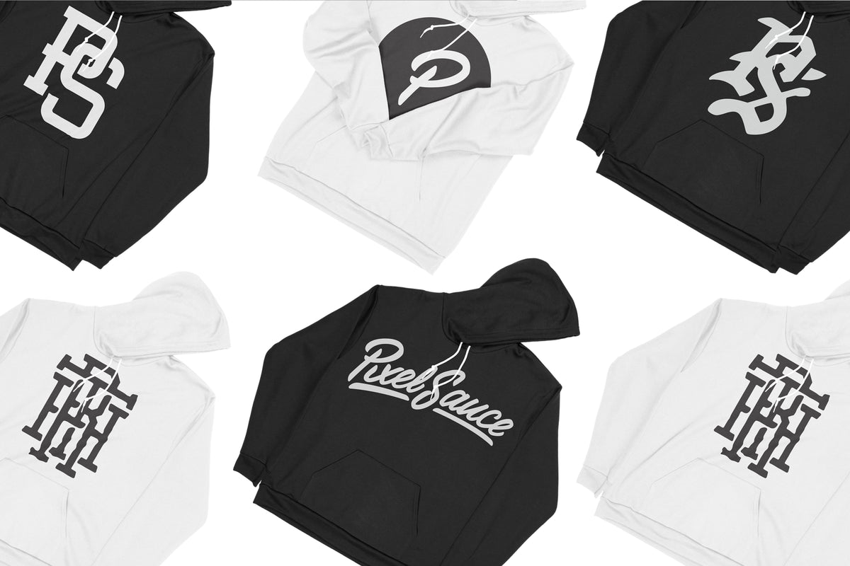 American Apparel F498 Flex Fleece Pullover Hoodie Mockups