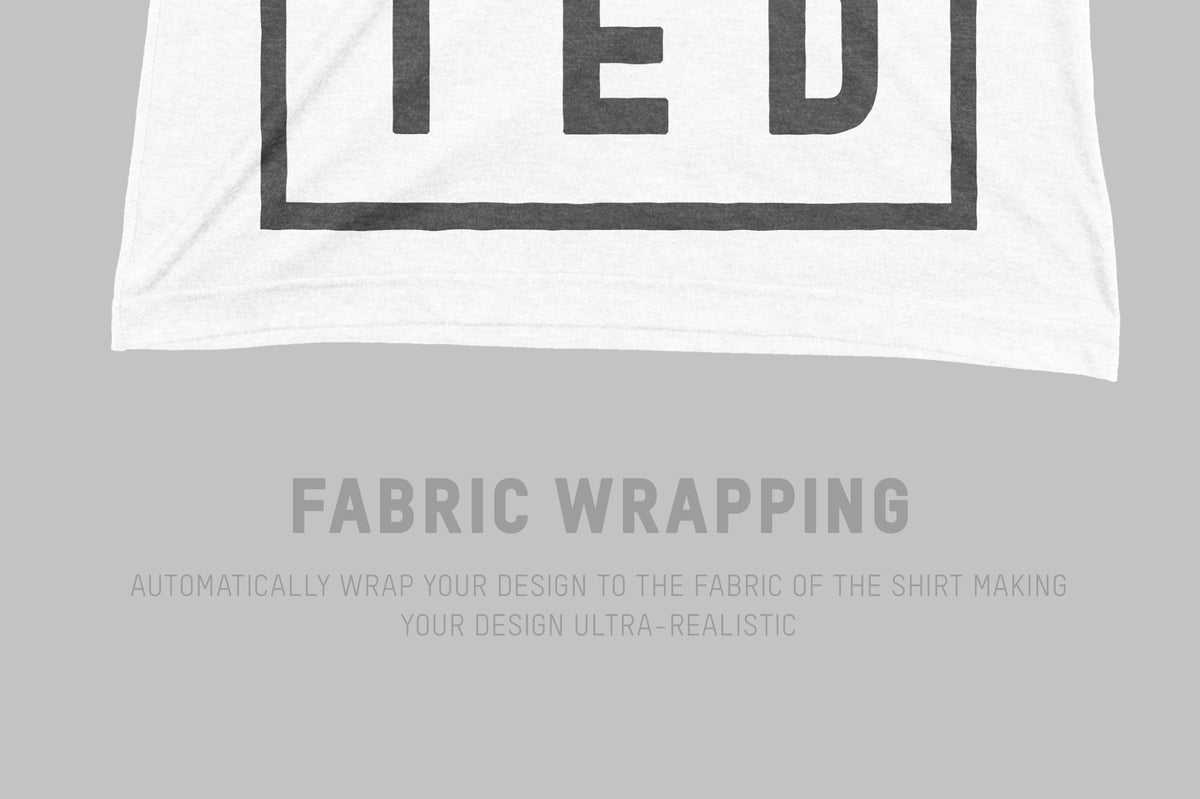American Apparel TR401 Triblend Crewneck Track T-Shirt Mockups