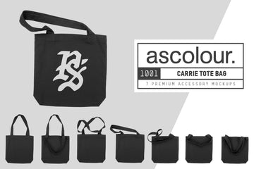 AS Colour 1001 Carrie Tote Bag Mockups