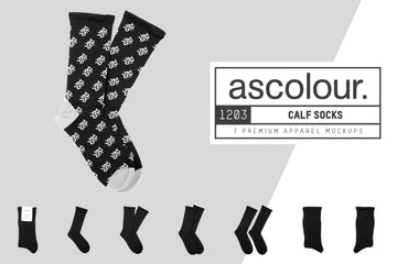 AS Colour 1203 Calf Socks Mockups