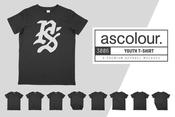 AS Colour 3006 Youth T-Shirt Mockups