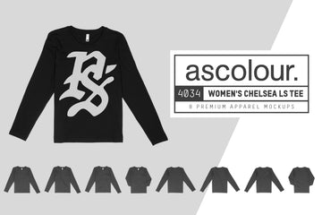 AS Colour 4034 Wo's Chelsea L/S T-Shirt Mockups