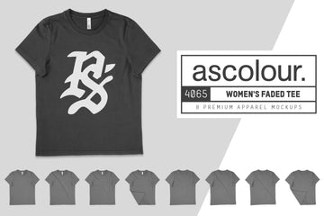 AS Colour 4065 Women's Faded Tee Mockups