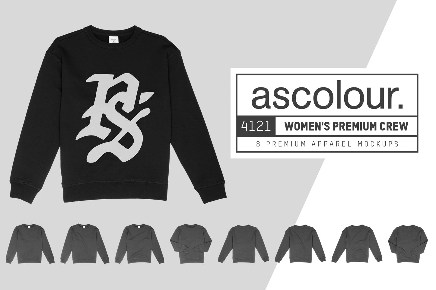 AS Colour 4121 Women's Premium Crew Mockups