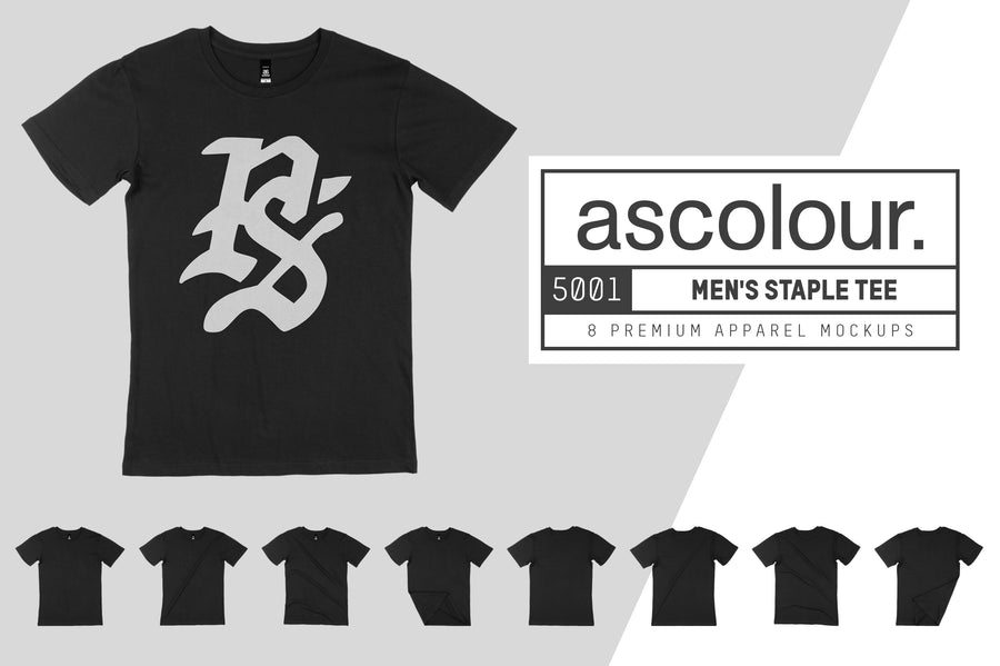 AS Colour 5001 Unisex Staple T-Shirt Mockups