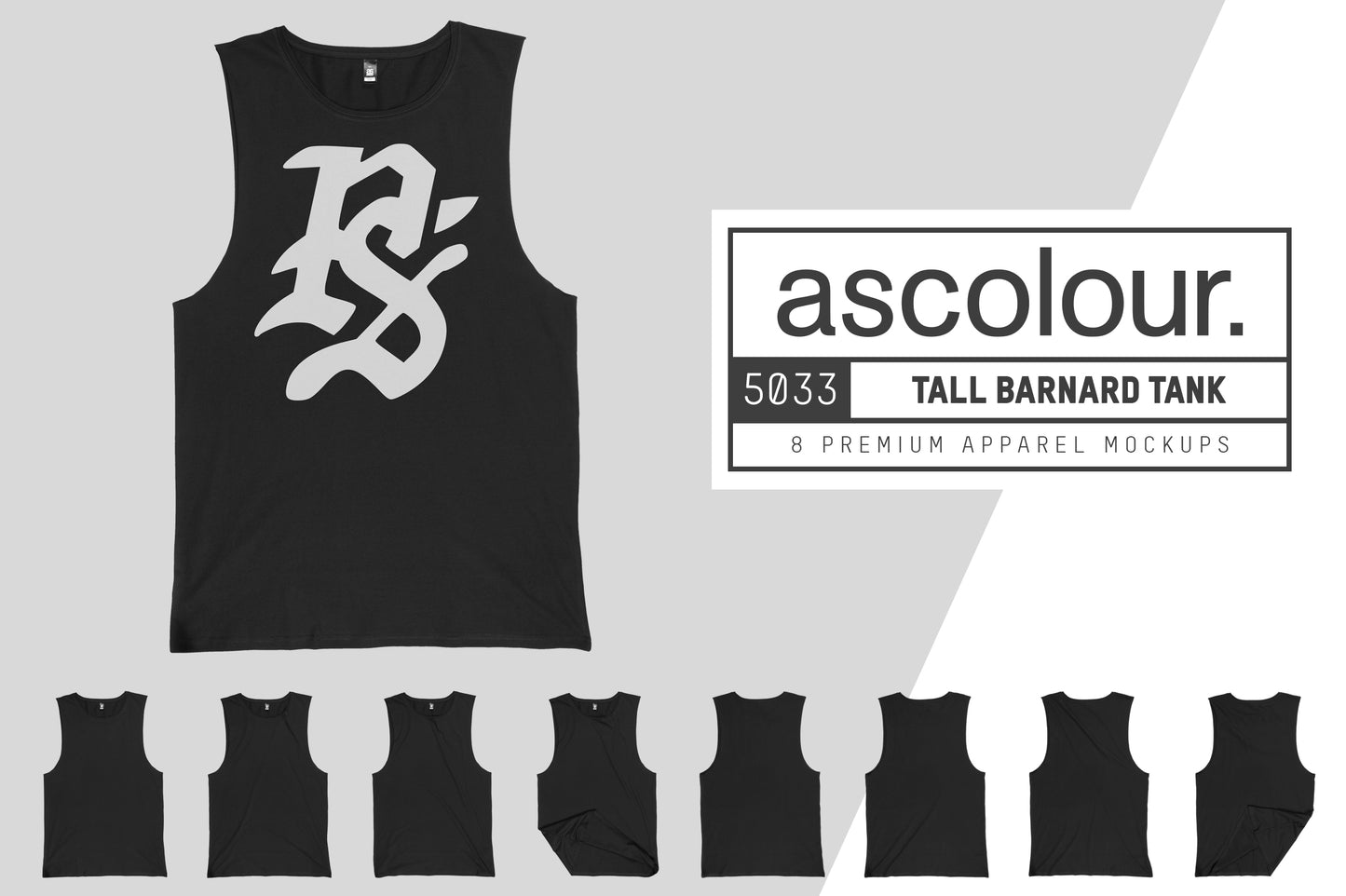 AS Colour 5033 Unisex Tall Barnard Tank Mockups