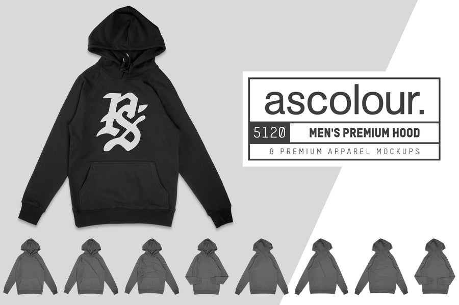 AS Colour 5120 Men's Premium Hood Mockups