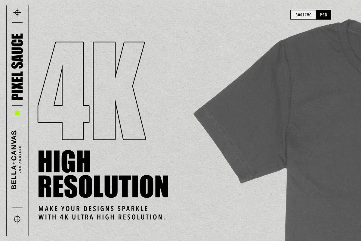 Bella + Canvas 3001CVC Heather CVC T-Shirt Mockups