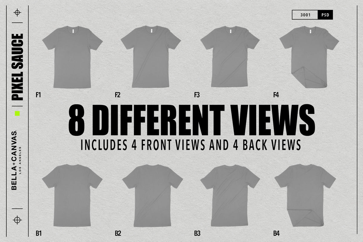 Bella + Canvas 3001 T-Shirt mockup image 6