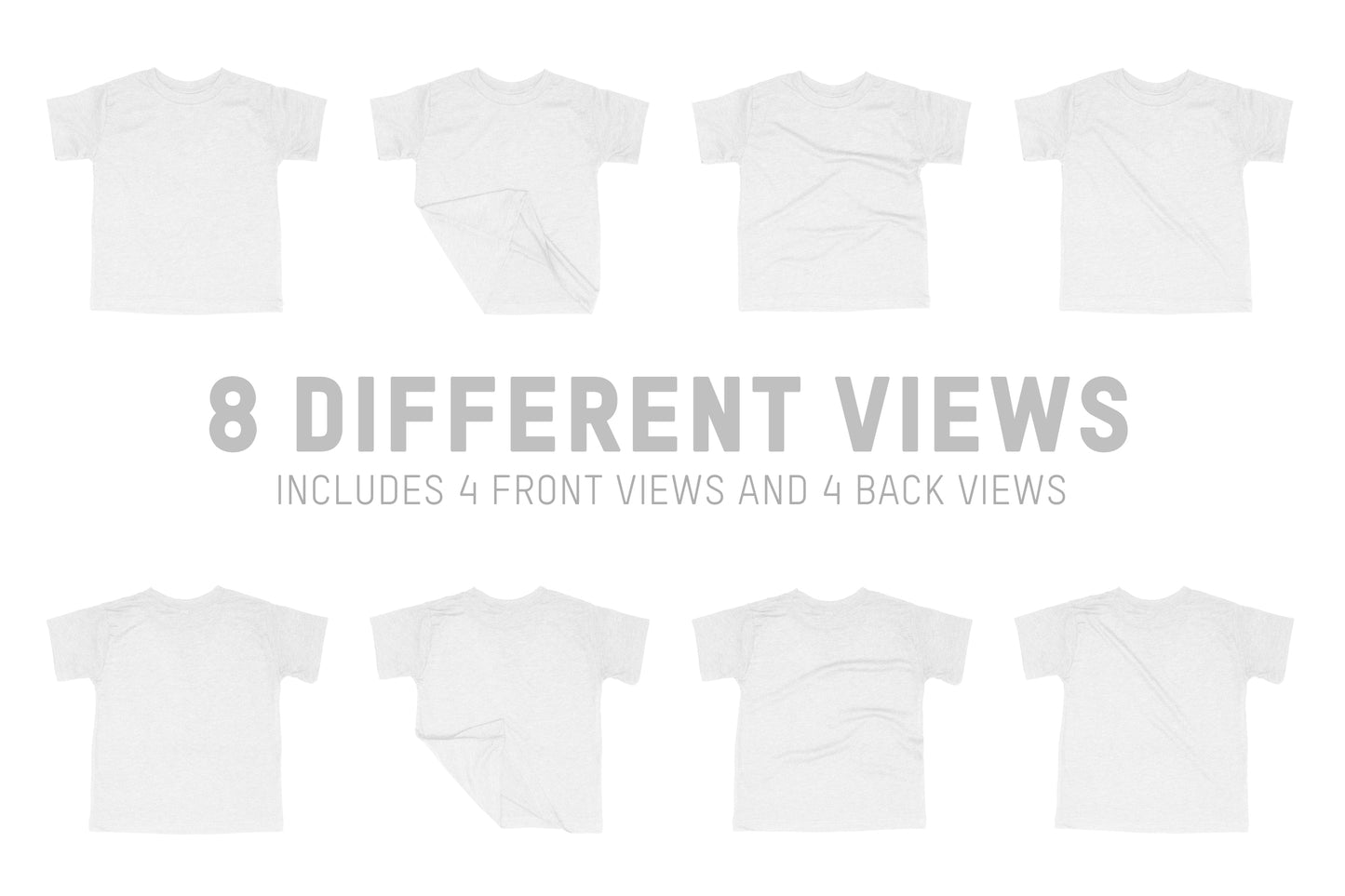 Bella + Canvas 3413T Toddler Triblend T-Shirt Mockups