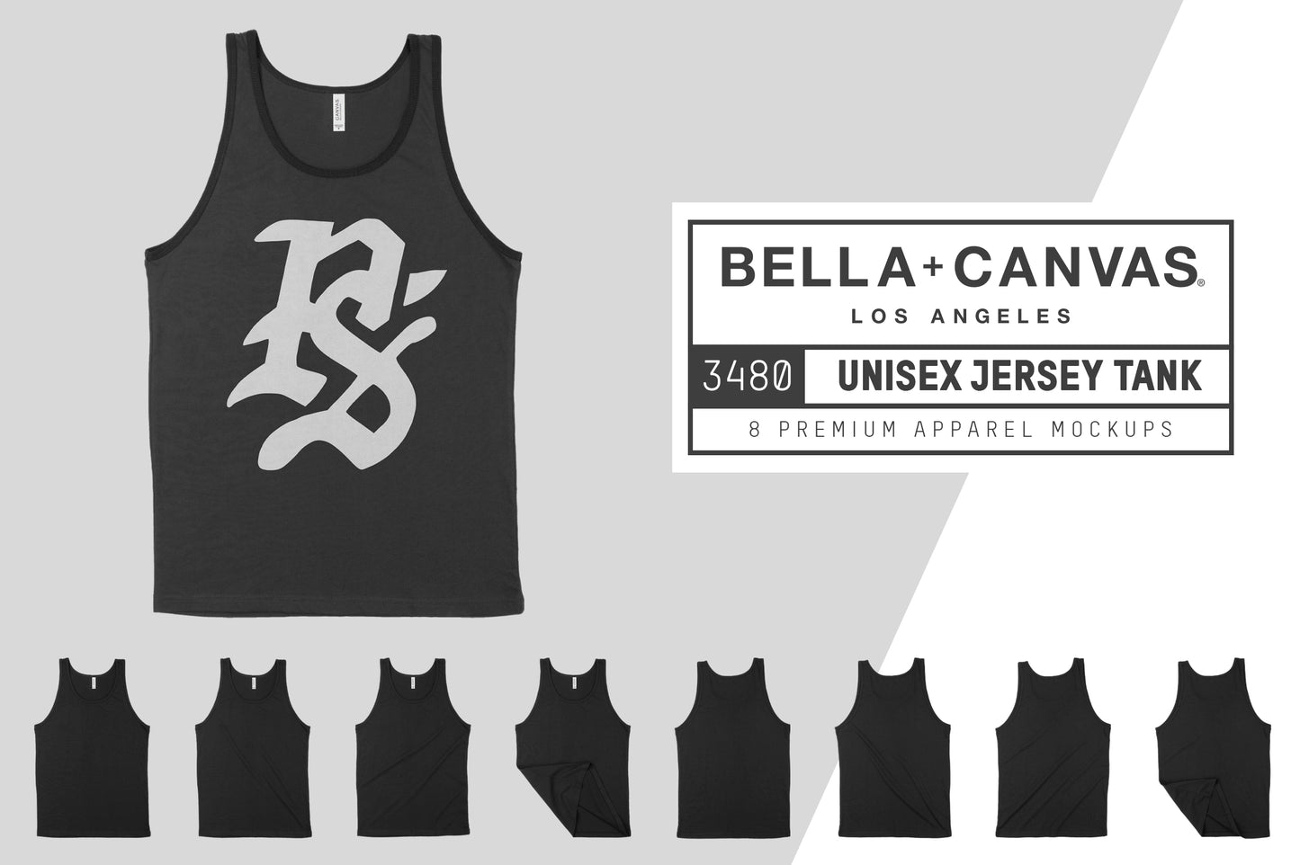 Bella + Canvas 3480 Unisex Tank Mockups