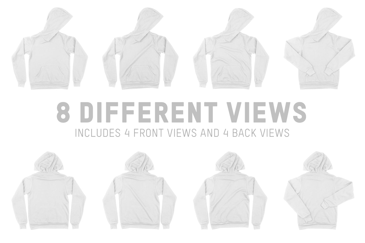 Bella + Canvas 3729 Pullover Hoodie Mockups