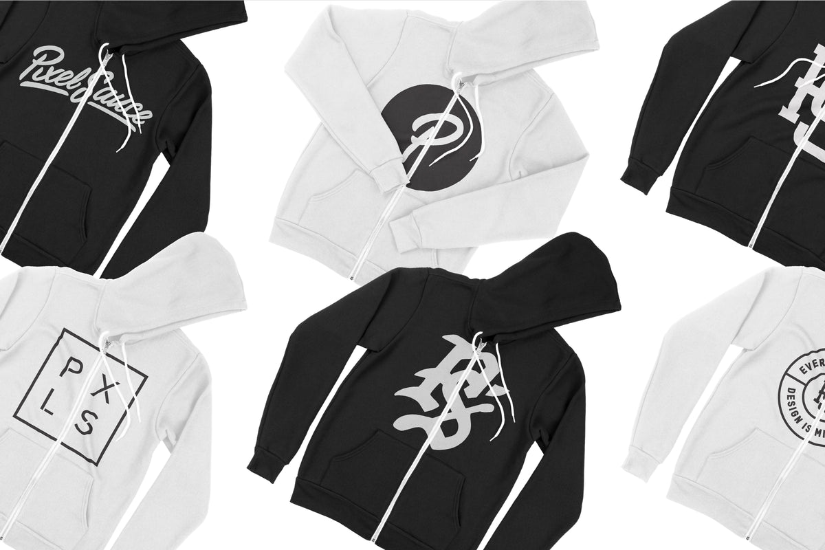 Bella + Canvas 3739 Zip-Up Hoodie Mockups