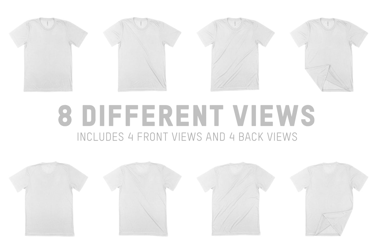 Bella + Canvas 3880 Viscose T-Shirt Mockups