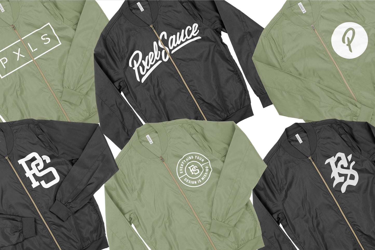 Bella + Canvas 3950 Lightweight Bomber Mockups