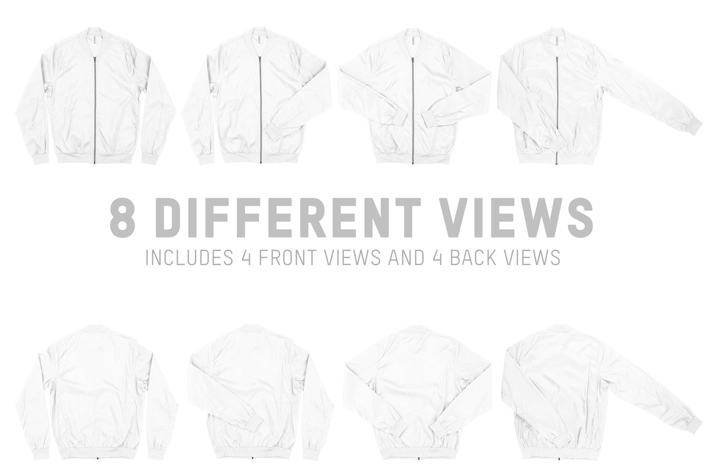 Bella + Canvas 3950 Lightweight Bomber Mockups