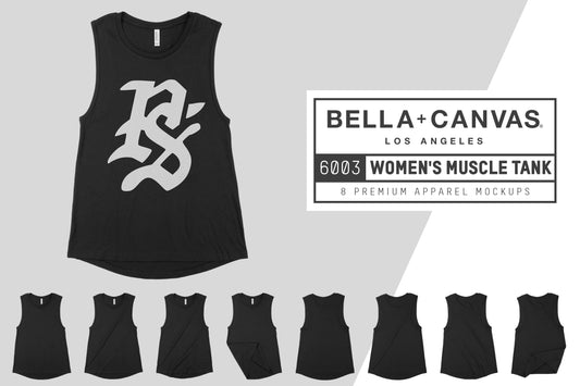 Bella + Canvas 6003 Muscle Tank Mocks Mockups