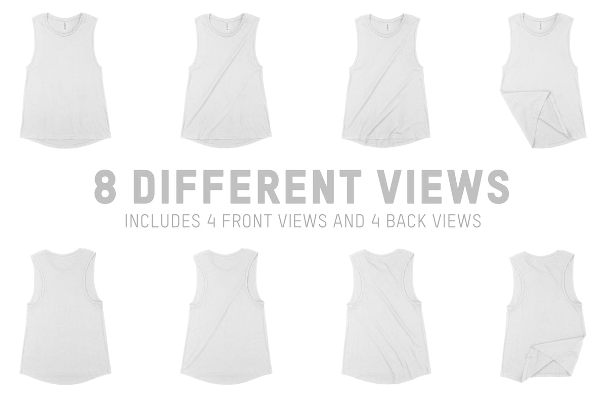 Bella + Canvas 6003 Muscle Tank Mocks Mockups