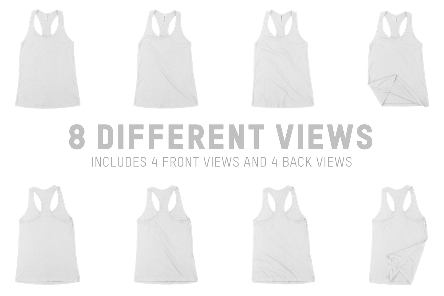 Bella + Canvas 6008 Racerback Tank Mockups