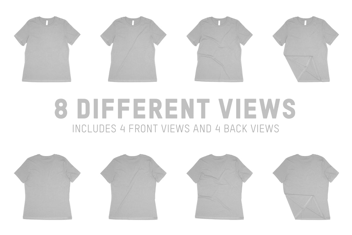 Bella + Canvas 6400 Women's Relaxed T-Shirt Mockups