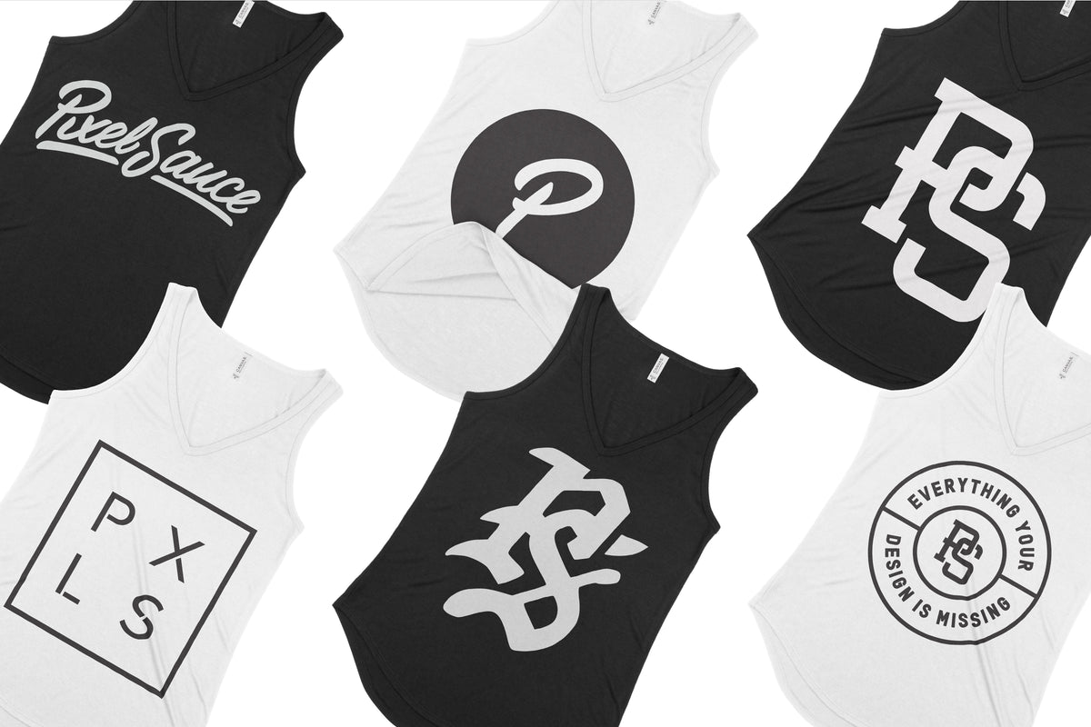 Bella + Canvas 8805 Flowy V-Neck Tank Mockups
