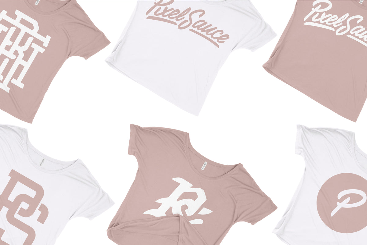 Bella + Canvas 8816 Women's Slouchy T-Shirt Mockups