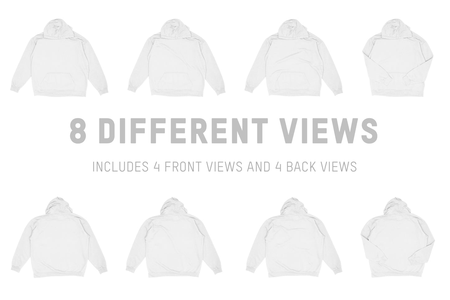 Comfort Colors 1567 Hooded Sweatshirt Mockups